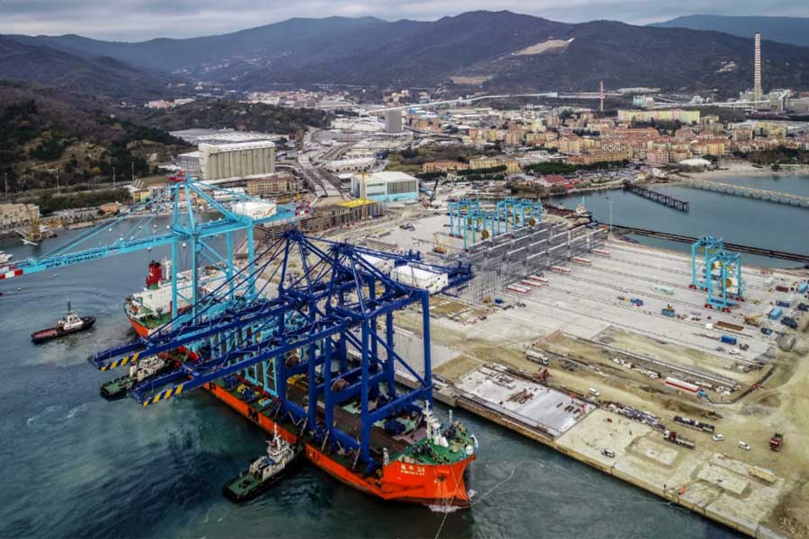 Vado Ligure: piattaforma multifunzionale, cassoni e strutture a giorno